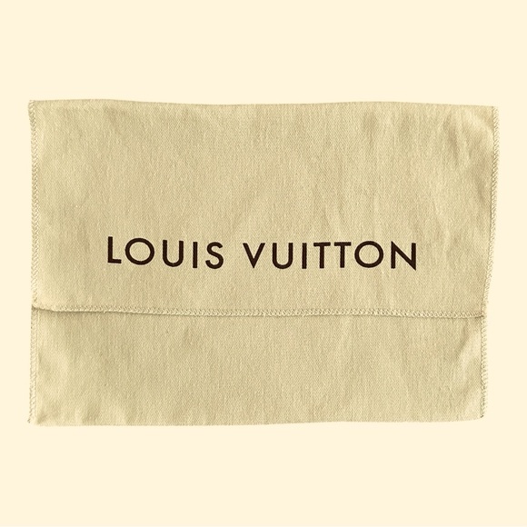 Louis Vuitton Dust Bag Envelope Yellow 10”x15” Cotton Logo - Picture 1 of 6